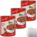 Jeden Tag Chili Con Carne Fertiggericht 3er Pack (3x800g Dose) + usy Block