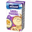 Milram Grieß-Pudding Pur warm und kalt zu genießen 3er Pack (3x1000g Packung) + usy Block