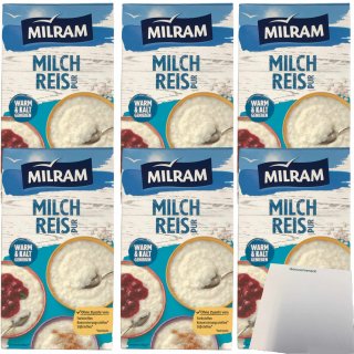 Milram Milchreis pur warum und kalt zu genießen 6er Pack (6x1kg Packung) + usy Block