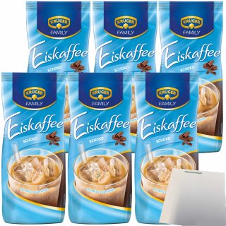 Krüger Family Eiskaffee Schoko 6er Pack (6x500g Beutel) + usy Block