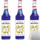 Monin Curacao Blau Sirup 3er Pack (3x0,7 Liter Flasche) +...