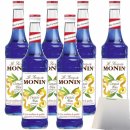 Monin Curacao Blau Sirup 6er Pack (6x0,7 Liter Flasche) +...