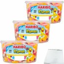 Haribo Bunte Blumen 3er Pack (3x150 Stk Runddose) + usy...