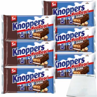 Knoppers Riegel Dark 6er Pack (6x200g Packung) + usy Block