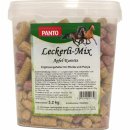 PANTO Leckerli-Mix Apfel-Karotte Ergänzungsfutter für Pferde 3er Pack (3x3,2kg Packung) + usy Block