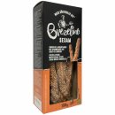 Nawarra Brezelino Sesam Knusprige Laugenstangen mit Sesamsamen 3er Pack (3x150g Packung) + usy Block