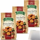 Maretti Bruschette Chips Tomato Olives & Oregano Brotchips 3er Pack (3x150g Packung) + usy Block