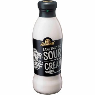 Löwensenf Sanftmütige Sour Cream Sauce Grillsauce Sauercream (230ml Flasche)