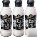 Löwensenf Sanftmütige Sour Cream Sauce Grillsauce Sauercream 3er Pack (3x230ml Flasche) + usy Block
