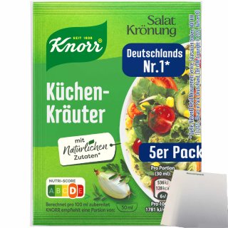 Knorr Salat Krönung Küchenkräuter 3x5er (15x8g Tüten) + usy Block