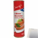 Jeden Tag Wiener Würstchen im Saitling geräuchert 3er Pack (18x50g) + usy Block