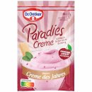 Dr. Oetker Paradies Creme Amarena Kirsch Geschmack schmeckt locker-leicht und cremig 12er Pack (12x56g Beutel) + usy Block