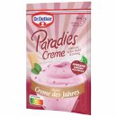 Dr. Oetker Paradies Creme Amarena Kirsch Geschmack schmeckt locker-leicht und cremig 12er Pack (12x56g Beutel) + usy Block
