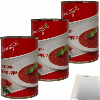 Jeden Tag Tomatenrahm-Suppe 3er Pack (3x400ml Dose) + usy Block