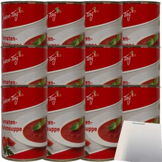 Jeden Tag Tomatenrahm-Suppe 12er Pack (12x400ml Dose) + usy Block