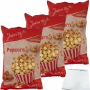 Jeden Tag Popcorn karamellisiert 3er Pack (3x200g Packung) + usy Block