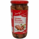 Jeden Tag Schinkenwürstchen 3er Pack (3x 5x50g Glas) + usy Block