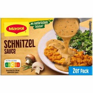 Maggi Schnitzelsauce mit natürlichen Zutaten (für 2x250ml) MHD 06.2023 Restposten Sonderpreis