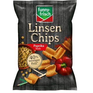 Funny Frisch Linsen Chips Paprika Style (90g Packung) MHD 17.04.2023 Restposten Sonderpreis