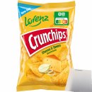 Lorenz Chips Crunchips Cheese & Onion Kartoffelchips (150g Packung) + usy Block