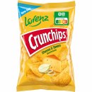 Lorenz Chips Crunchips Cheese & Onion Kartoffelchips 6er Pack (6x150g Packung) + usy Block