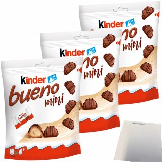 Kinder Bueno Mini 3er Pack (3x108g Beutel) + usy Block