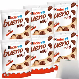 Ferrero Kinder Bueno Mini 6er Pack (6x108g Beutel) + usy Block
