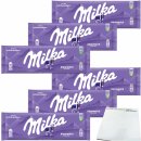 Milka Schokolade Alpenmilch jetzt noch schokoladiger 6er Pack (6x270g Tafel) + usy Block