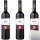OverSeas Chile Merlot Rotwein trocken 12,5% vol. 3er Pack (3x0,75 Liter Flasche) + usy Block