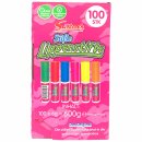 DOK Candy Lippsticks Süße Lippenstifte Spenderbox 3er Pack (300x6g) + usy Block