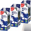Gut&Günstig H-Milch Vollmilch 3,5% Fett 3er Pack (3x1 Liter Packung) + usy Block