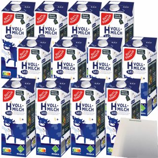 Gut&Günstig H-Milch Vollmilch 3,5% Fett VPE (12x1 Liter Packung) + usy Block