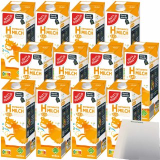 Gut&Günstig Entrahmte H-Milch 0,3% Fett VPE (12x1 Liter Packung) + usy Block