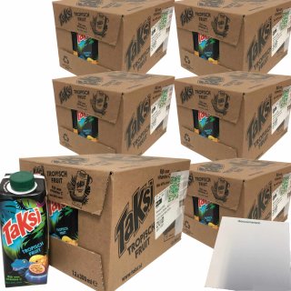 Taksi Tropisch Fruit Lekker Spannend! 6er Pack (72x300ml Packung) + usy Block
