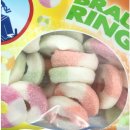 Ahoj-Brause Brause Ringe soft Prickelnd-Saure Fruchtgummi-Ringe mit Brause ummantelt 16er Pack (16x150g Tüte) + usy Block