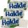 Hakle Toilettenpapier Naturel mit Gras 4-lagig 3er Pack (24x130 Blatt) + usy Block
