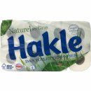 Hakle Toilettenpapier Naturel mit Gras 4-lagig 6er Pack...