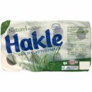 Hakle Toilettenpapier Naturel mit Gras 4-lagig 6er Pack (48x130 Blatt) + usy Block