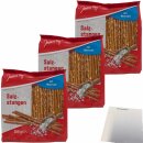 Jeden Tag Salzstangen mit Meersalz 3er Pack (3x250g Packung) + usy Block