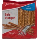 Jeden Tag Salzstangen mit Meersalz 3er Pack (3x250g Packung) + usy Block
