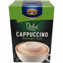 Krüger Cappuccino Dolce Vita weniger süß 3er Pack (30x15g Portionsbeutel) + usy Block