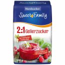 Sweet Family Gelierzucker 2zu1 3er Pack (3x500g Packung) + usy Block