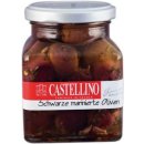 Castellino schwarze marinierte Oliven (314ml Glas)