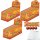 ZED Candy Fireball Jawbreaker Fireballbonbons mit Kaugummikern 3er Pack (40x4 Stk pro Box) + usy Block