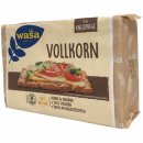Wasa Vollkorn Knäckebrot kernig knusprig 100% Vollkorn reich an Ballaststoffen 3er Pack (3x260g Packung) + usy Block