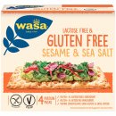 Wasa Knäckebrot Gluten und Laktosefrei mit Sesam und Meersalz VPE (10x240g Packung) + usy Block
