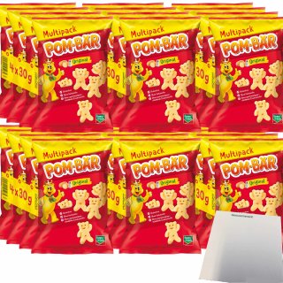 Funny Frisch Pom-Bär Kartoffel-Snack Glutenfrei Multipack 6er Pack (24x30g Packung) + usy Block