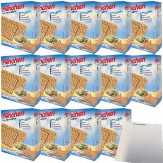 Filinchen das Abendbrot Low Carb Knusperbrot 14er VPE (14x100g Packung) + usy Block