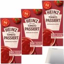 Heinz Tomato passiert Grundlage zum Kochen 3er Pack (3x350g Packung) + usy Block