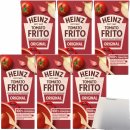 Heinz Tomato Frito Tomatensoße mit Knoblauch und Zwiebeln verfeinert 6er Pack (6x350g Packung) + usy Block